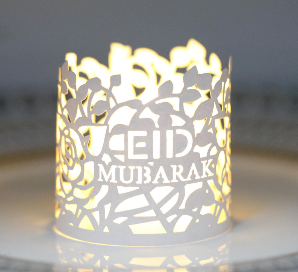 Ramadan Electronic Laser Cutout Candle Shades
