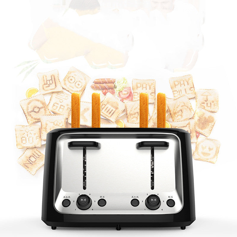 Multifunction Four-Slot Toaster Machine