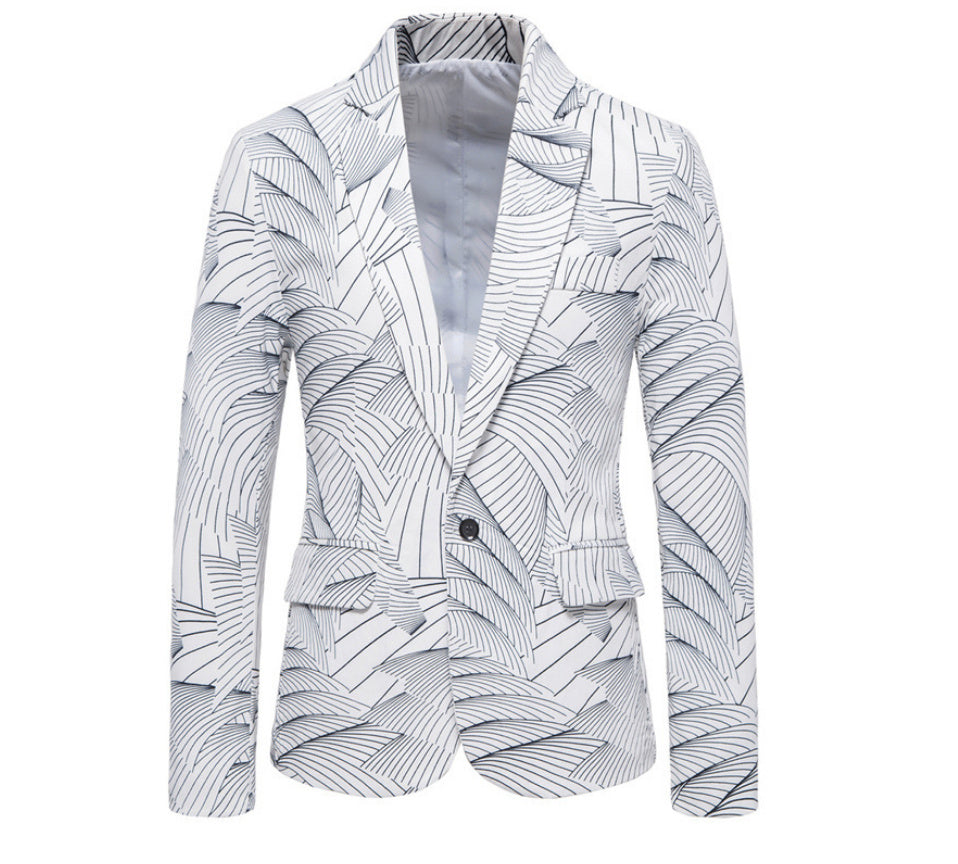 Modern & Stylish One Button Printed Suit for Men