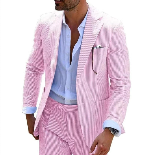 Seersucker Summer Suit for Men