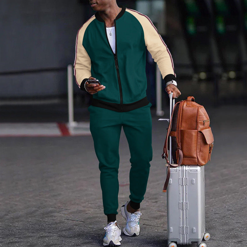 Men’s Stylish Zippered Sweater & Pants