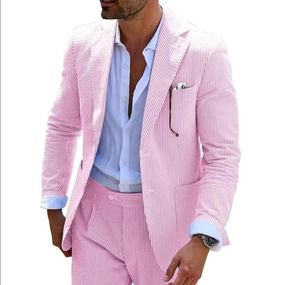 Seersucker Summer Suit for Men