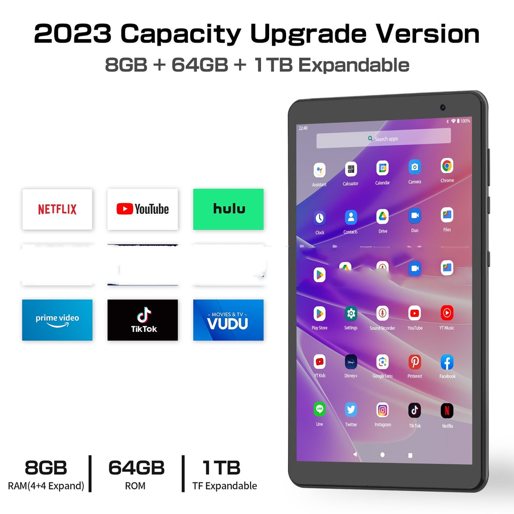 Portable 8-Inch Smart Android Tablet