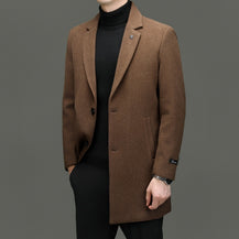 Men’s Seasonal Mid-Length Woolen Coat