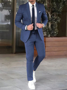 Men’s Fashion Two-Piece Slim-Fit Suit