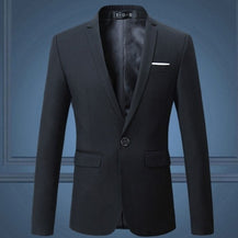 Men’s One-Button Suit for Spring and Autumn