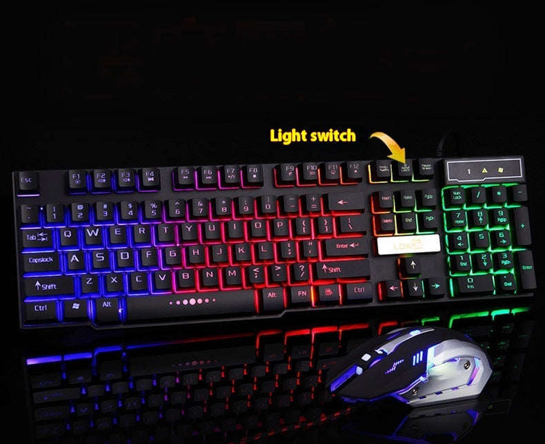 Glowing Gaming Keyboard with USB Connection