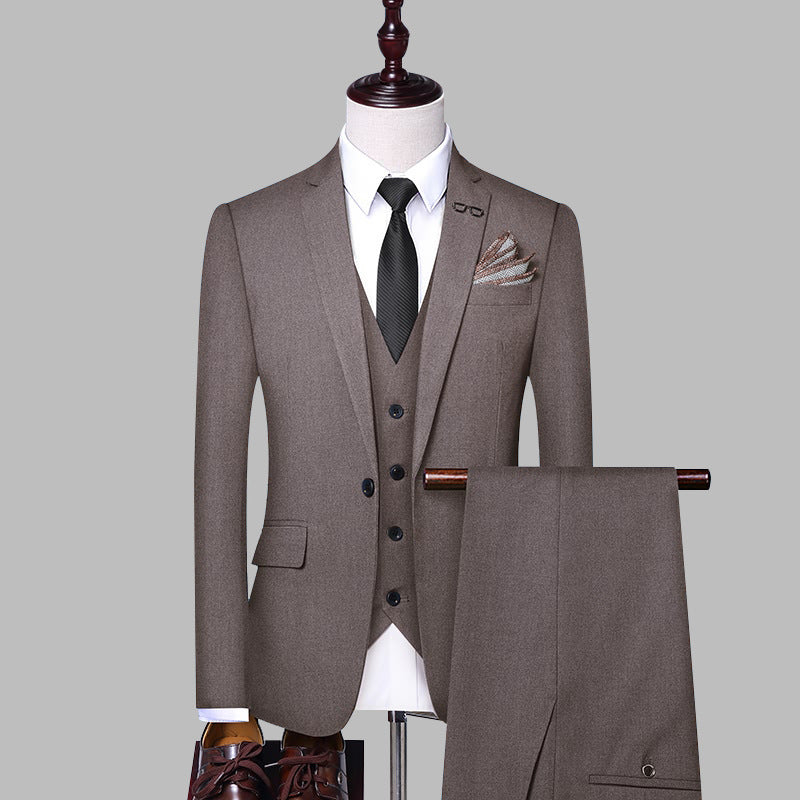 Men’s Elegant Suit for Weddings, Banquets, and Business Occasions
