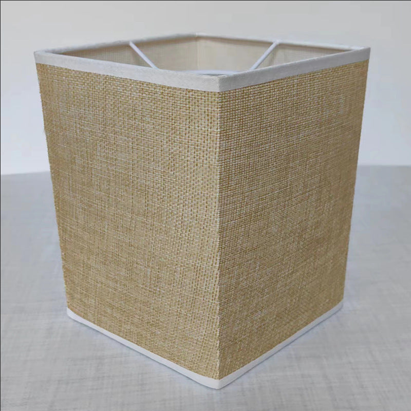 Square Linen Lampshade for Desk Lamp