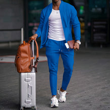 Men’s Baseball Uniform Jacket with Zipper Coat Set