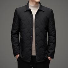 Men's Plaid Collar Cotton Jacket