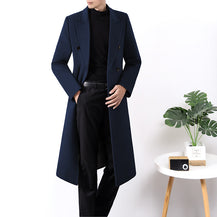 Men’s Long Double-Sided Wool Jacket