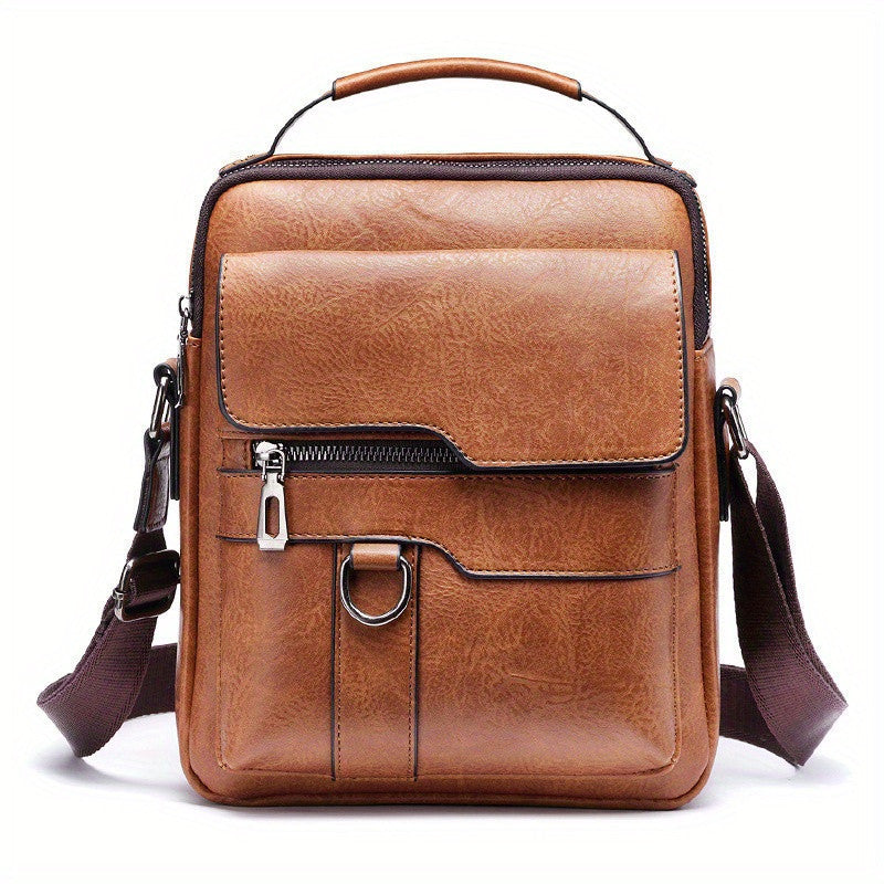 Men's Leather Crossbody Bag  for Daily Use