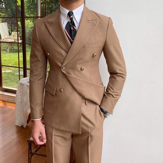 Men’s Fashionable Double-Breasted Suit