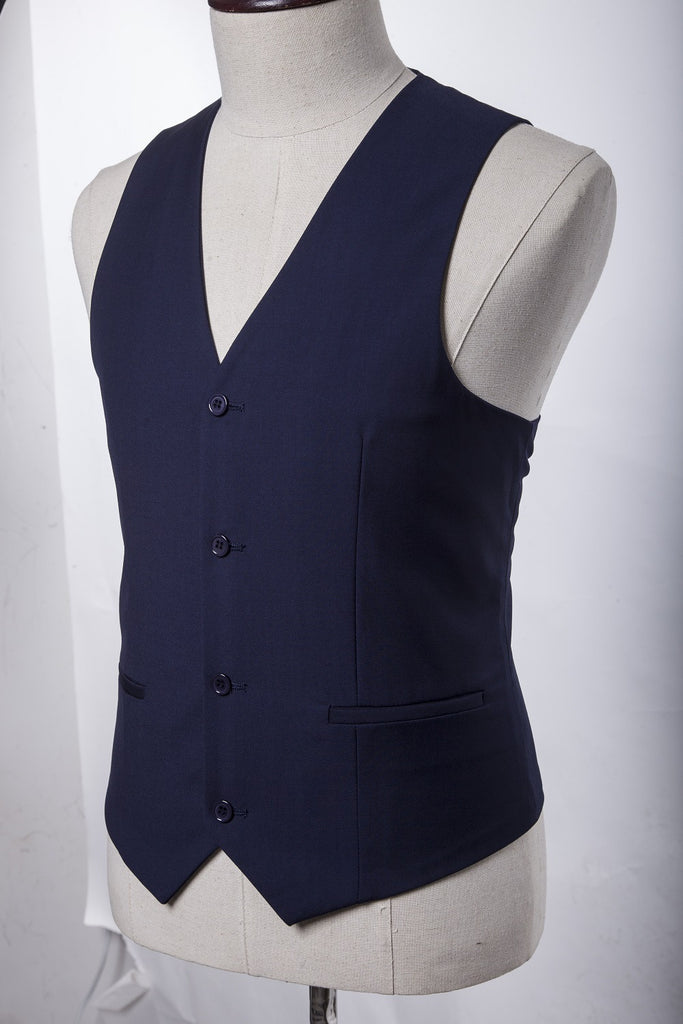 Men’s British Style Suit with Stand Collar Design