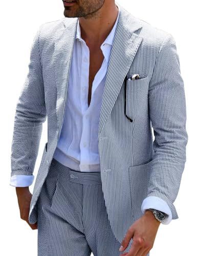 Seersucker Summer Suit for Men