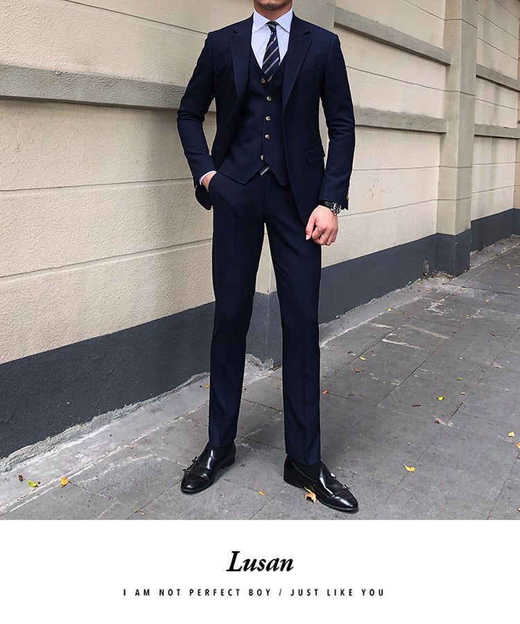 Men’s Slim Fit Three Piece Casual Suit