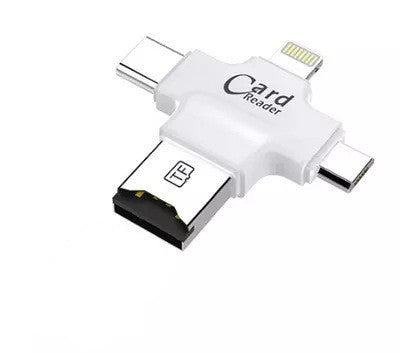 Phone Attachable Card Reader Four-In-One Multi-Function Mobile Phone Card Reader – SelfFiber