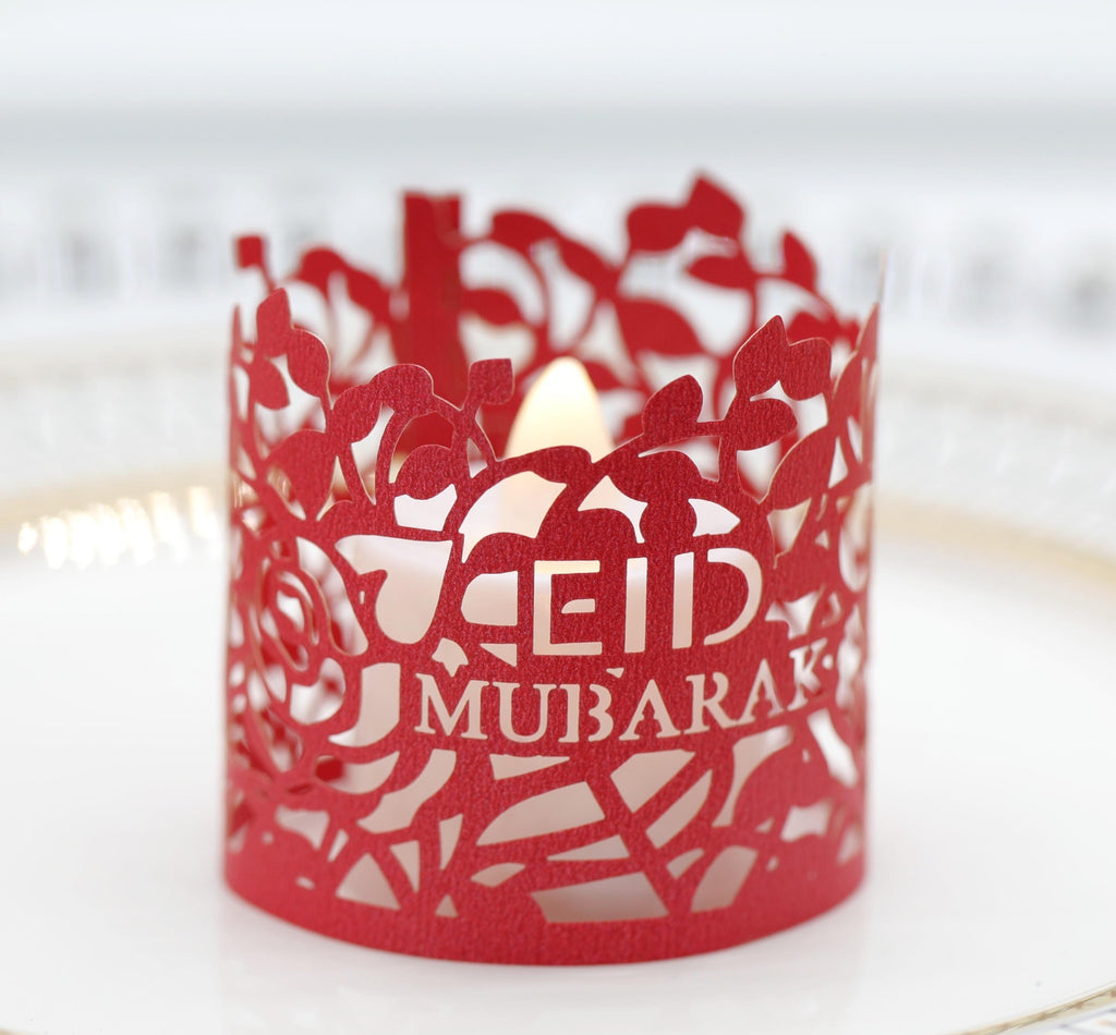 Ramadan Electronic Laser Cutout Candle Shades