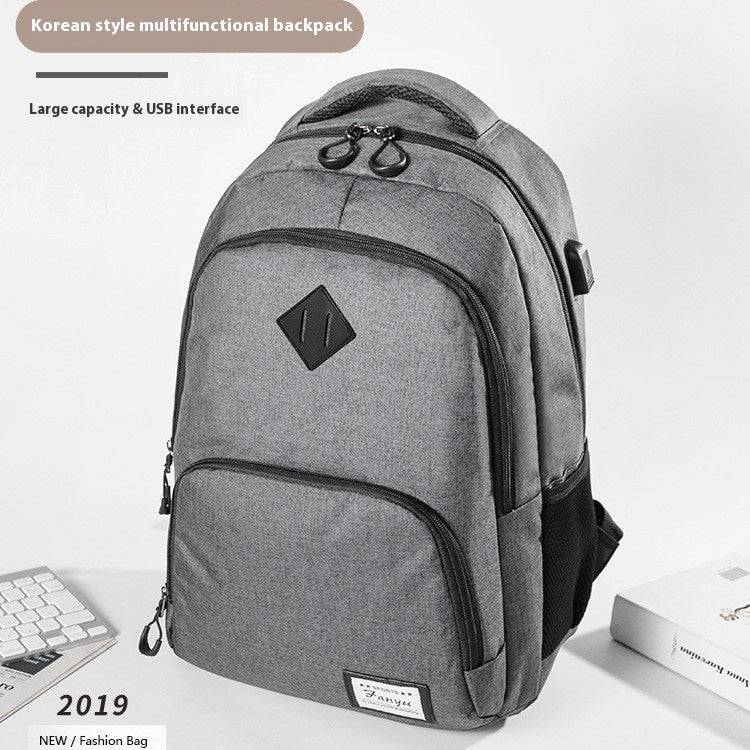 Solid Large Backpack for Travel and Office