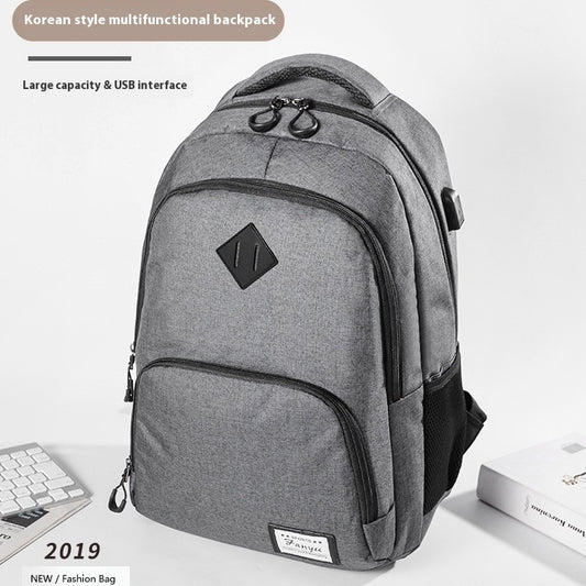 Solid Large Backpack for Travel and Office