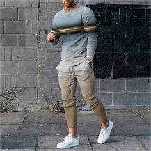 Men’s Trendy 3D Digital Print Casual Set
