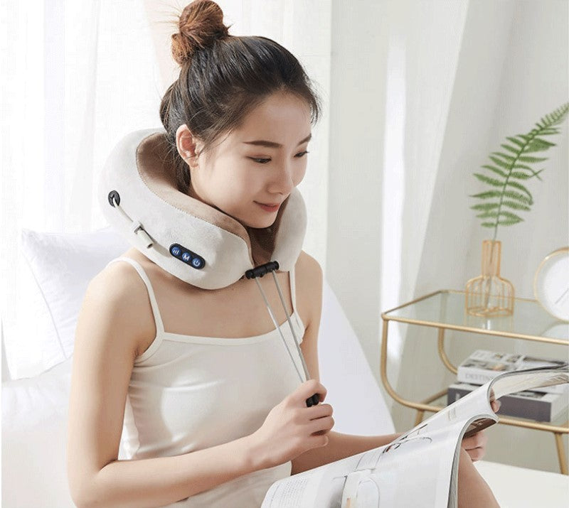 U-shaped Rechargeable Neck Massage Pillow