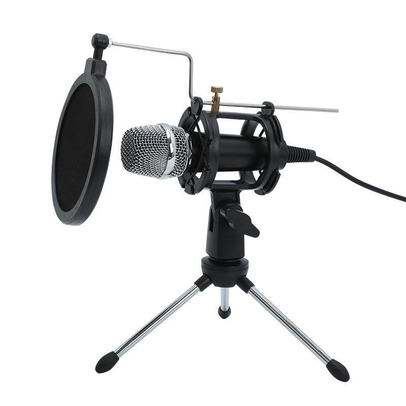 Mini Live Broadcast Microphone with Stand
