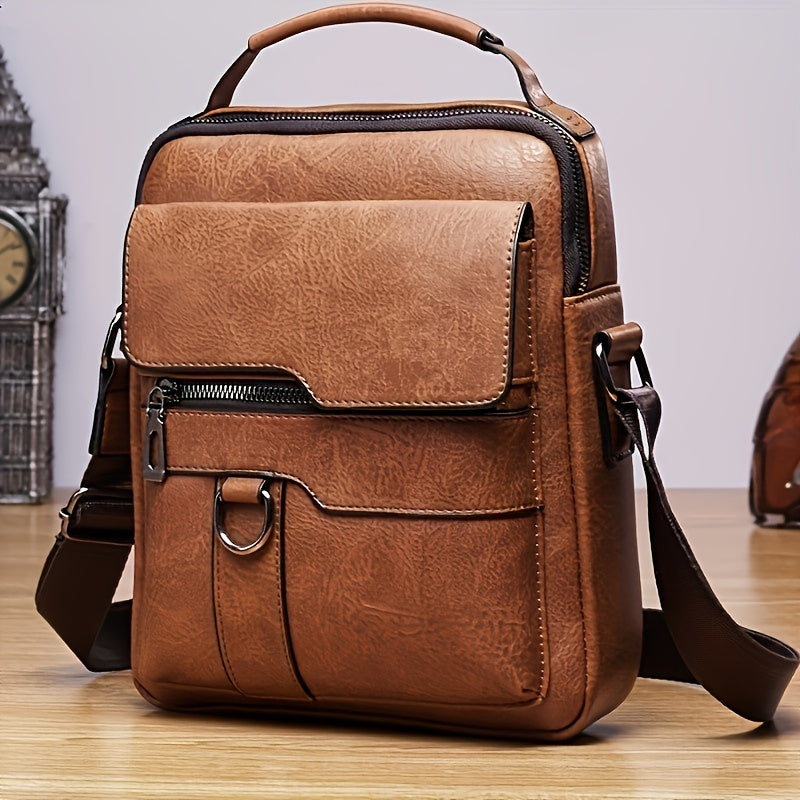Men's Leather Crossbody Bag  for Daily Use