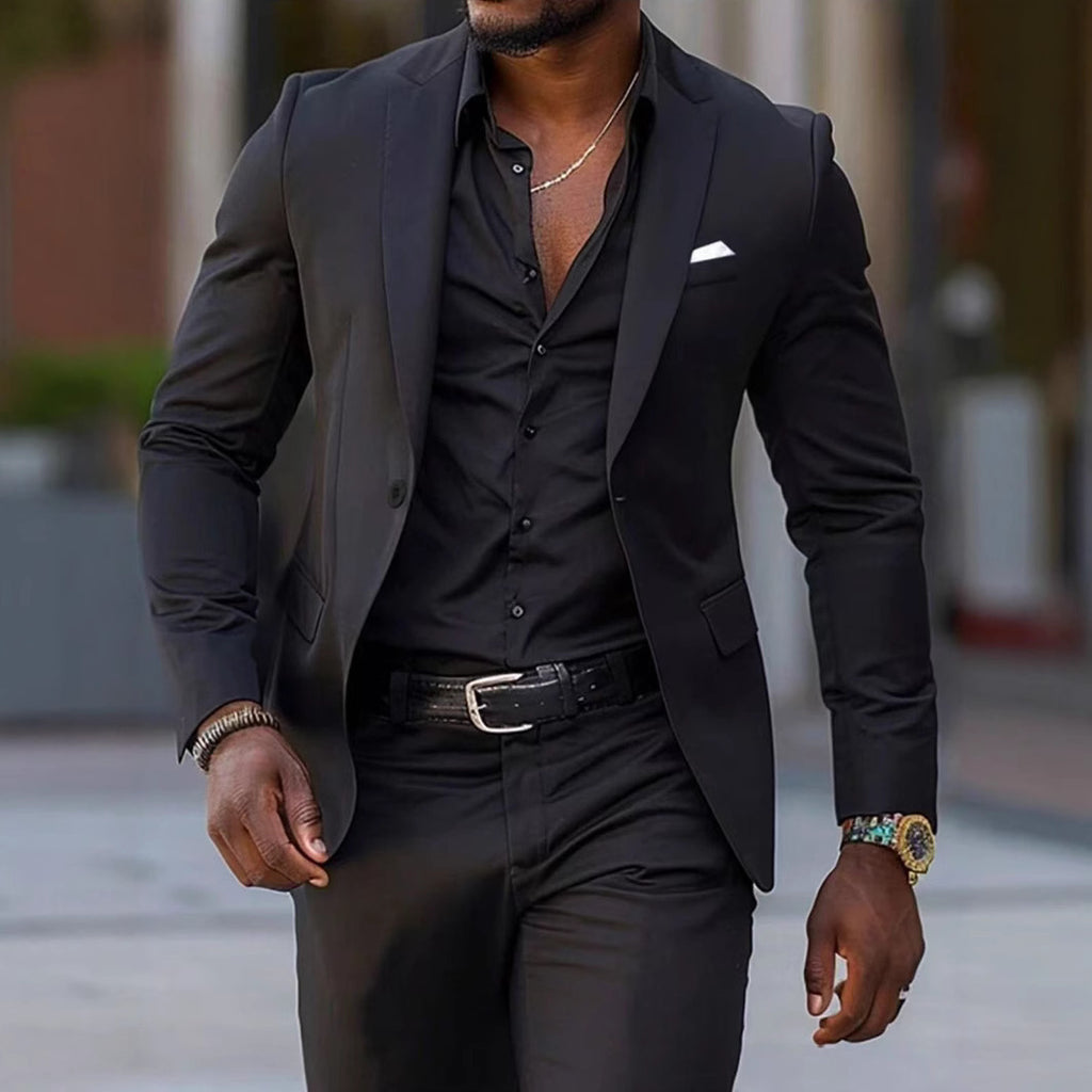 Men’s Fashion Two-Piece Slim-Fit Suit