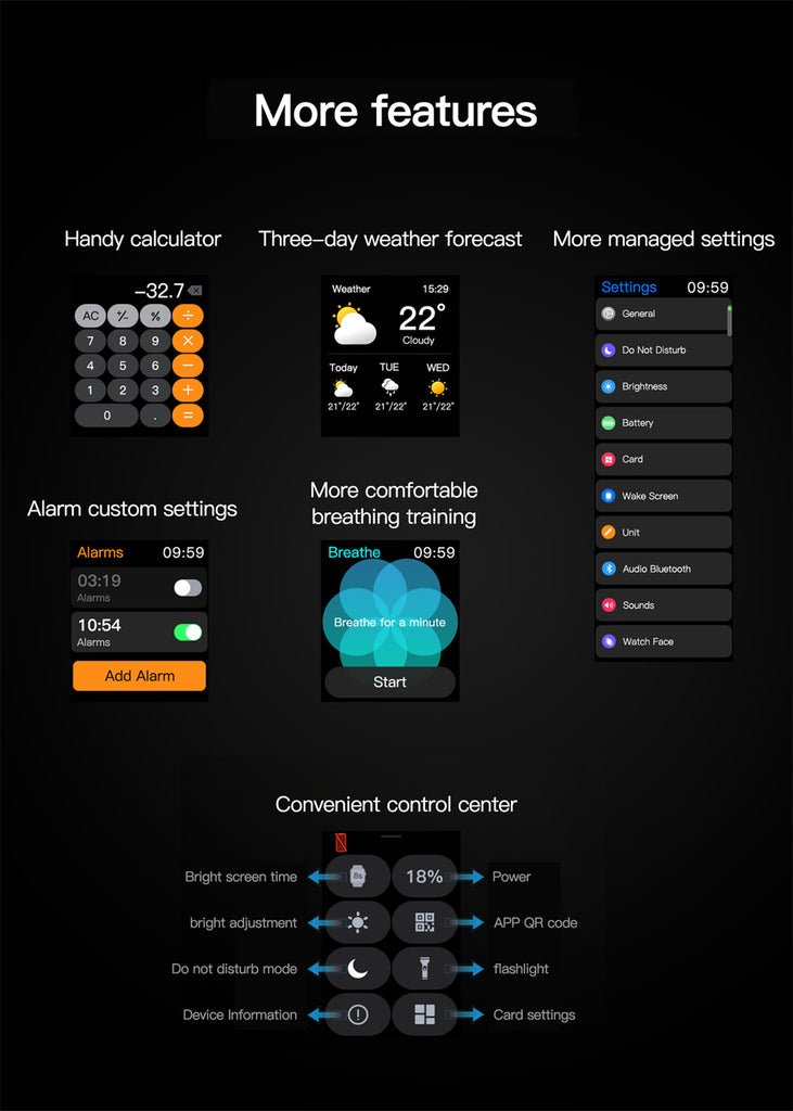 Large Battery Waterproof Smartwatch