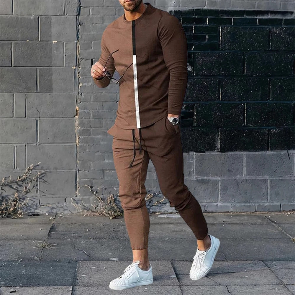 Men’s Trendy 3D Digital Print Casual Set