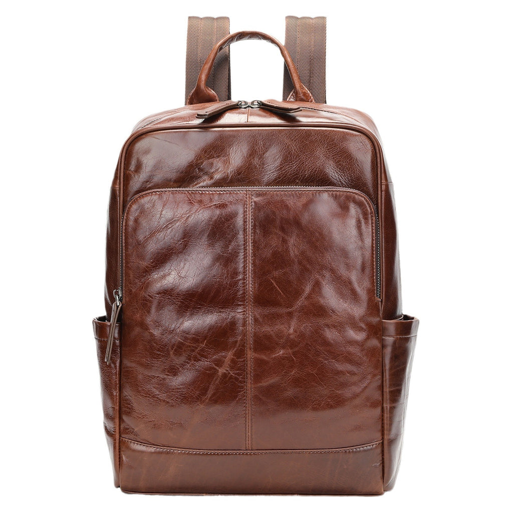 Men’s Genuine Leather Business Backpack