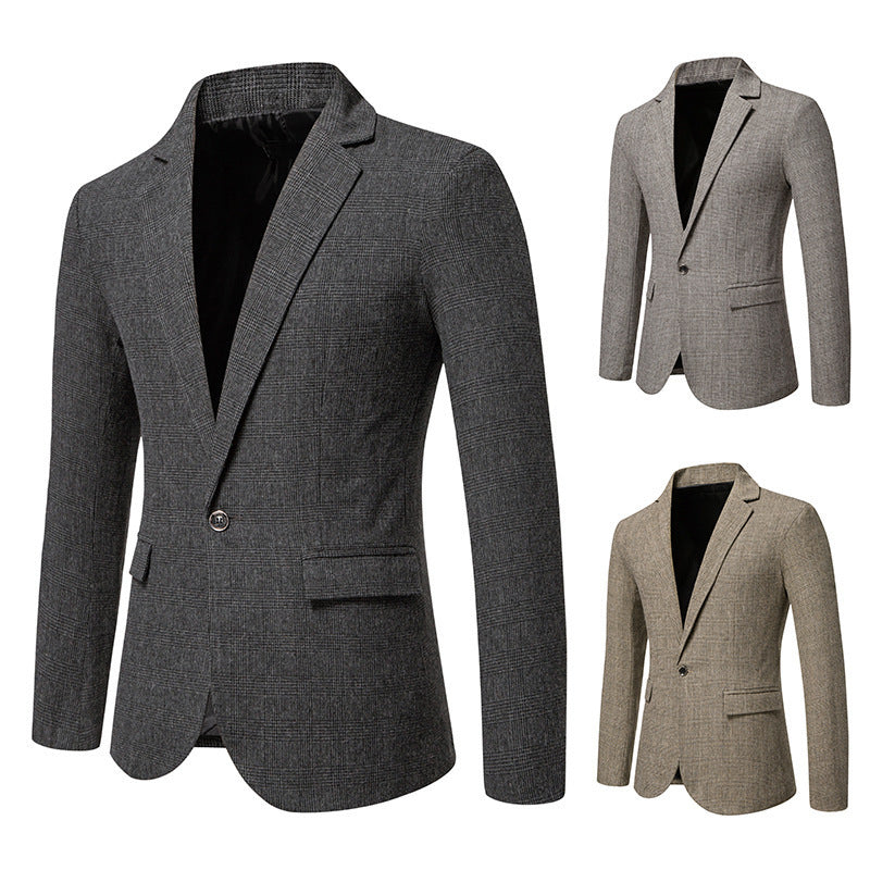 Men’s European Size Woolen Small Coat
