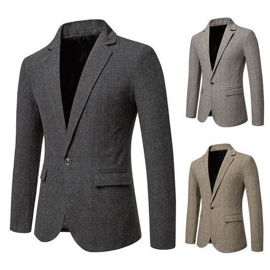 Men’s European Size Woolen Small Coat