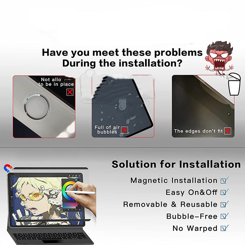 Magnetic Frosted Writing & Drawing Film