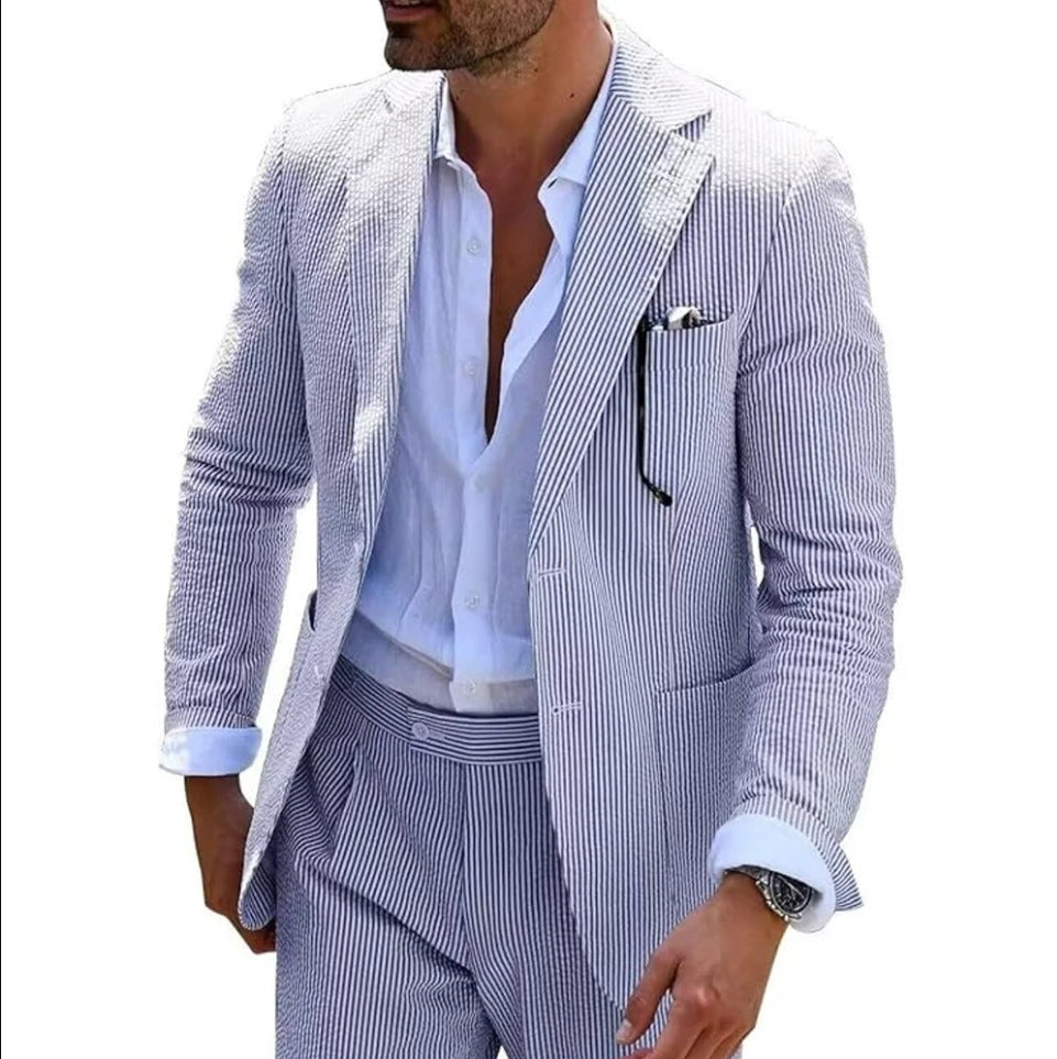 Seersucker Summer Suit for Men