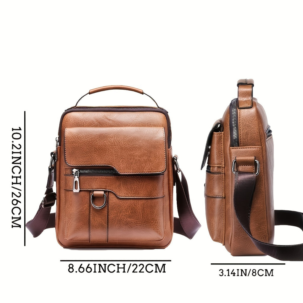 Men's Leather Crossbody Bag  for Daily Use